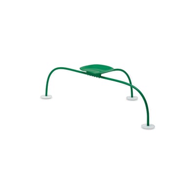 Tabouret Allunaggio métal vert / Castiglioni, 1965 - L 152 cm - Zanotta