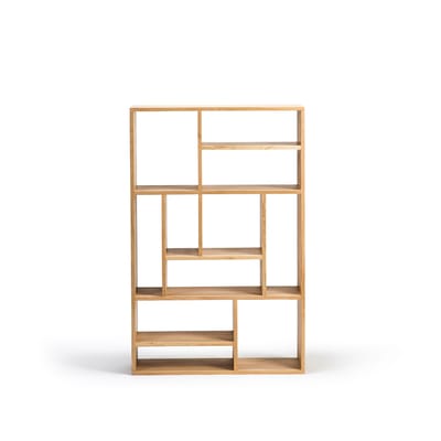 Bibliothèque M Small bois naturel / Chêne massif - L 90 x H 139 cm - Ethnicraft