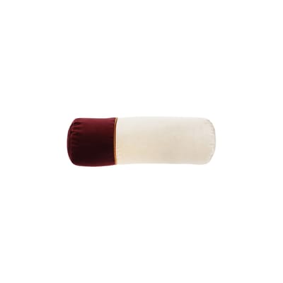 Coussin Tube court tissu rouge par José Lévy / Ø 15 x L 42 cm - Exclusivité Made In Design - Lelièvre Paris