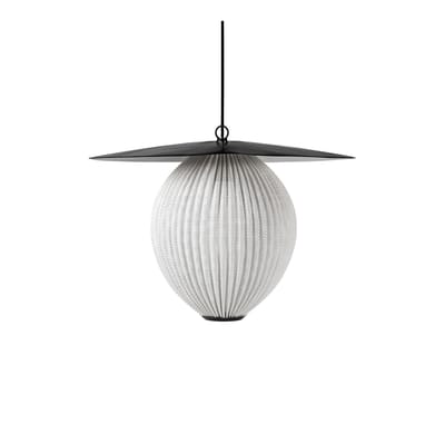 Suspension Satellite Medium métal blanc 