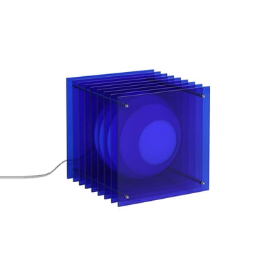 Lampe de table Lop Big Square BANG / Lauréat Archiproducts Design Award - Bleu - Plastique | Made In Design