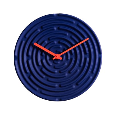 Horloge murale Minos céramique bleu /Ø 42 cm - raawii
