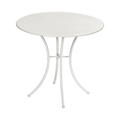 Table ronde Pigalle métal blanc 