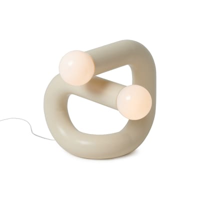 Lampe de table Sphinx métal beige - Axel Chay