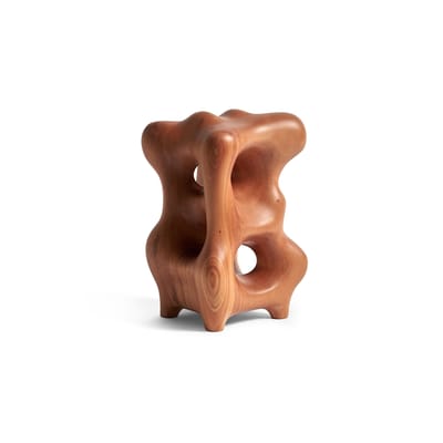 Sculpture Natural Organic bois naturel / Acajou sculpté main - 13 x 14 x H 22 cm - Ethnicraft