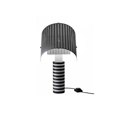 Lampe de table Masters' Pieces - Shogun métal blanc noir / 1986 - Artemide