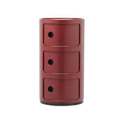 Componibili Aufbewahrung aus rotem Kunststoff (1968)  