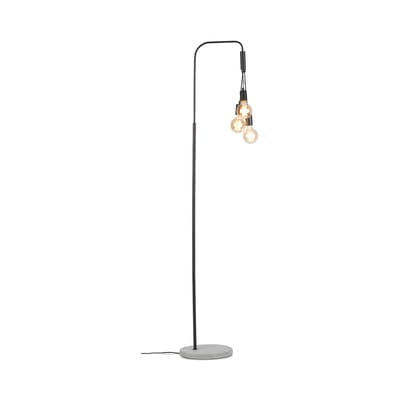 Lampadaire Oslo It's about Romi / 3 ampoules - H 190 cm - Noir - Métal pierre | Made In Design