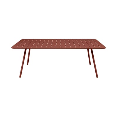 Table Rouge Table rectangulaire Luxembourg Fermob / 207 x 100 cm - 8 à 10 personnes ...