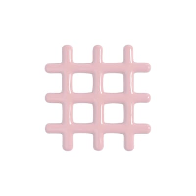 Dessous de plat Grid & klevering - rose | Made In Design