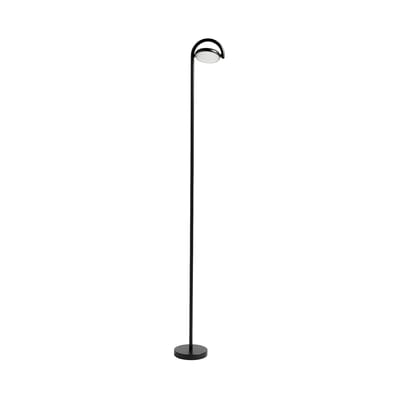 Lampadaire Marselis métal noir / Diffuseur orientable - H 126 cm - Hay
