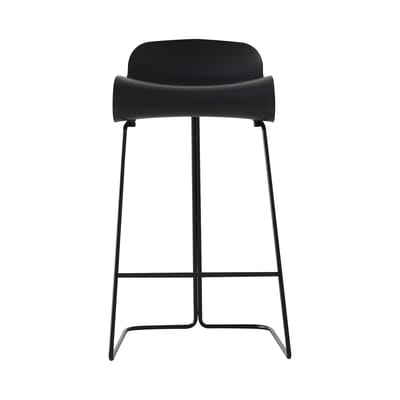 Bar stool BCN Kristalia H 66 cm - Black - Plastic material | Made