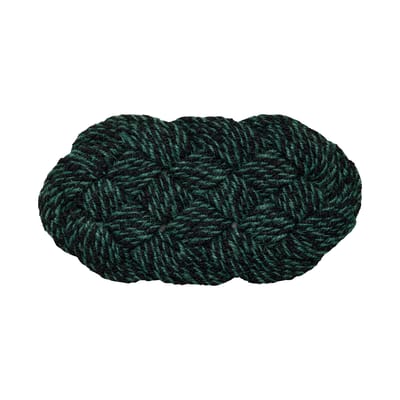 Doormat Swirl Coco Hay 40 X 80 Cm Green Cane Fibres Made In 