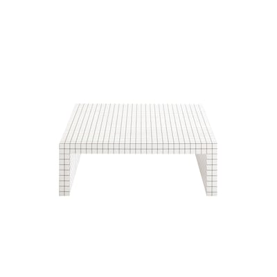 Table basse Quaderna 656 / 90 x 90 x H 30 cm - Superstudio, 1972 / Plastique lamifié - Zanotta