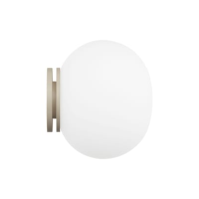 Applique Mini Glo-Ball verre blanc / Plafonnier - Ø 11 cm - Flos