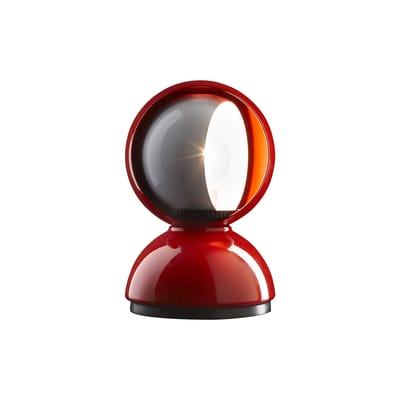 Lampe de table Masters' Pieces - Eclisse métal rouge / Vico Magistretti , 1965 - Artemide