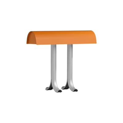 Lampe de table Anagram métal orange / L 36,5 cm - Hay