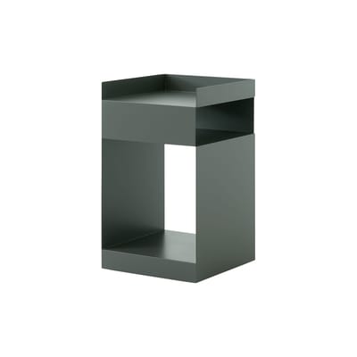 Caisson à roulettes Rotate SC73 métal vert gris / 35 x 35 x H 59 cm - &tradition
