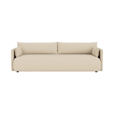 Canapé droit Offset tissu blanc 