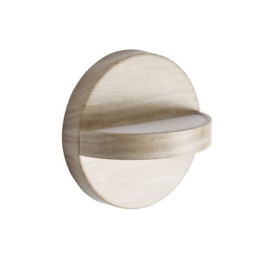 Applique salle de bains Plus LED métal beige / IP44 - Ø 18 cm - ENOstudio