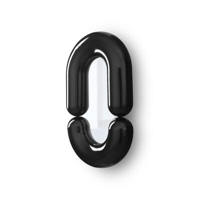 Miroir mural Zodiac Bumper Medium Moustache / L 55 x H 90 cm - Jean-Baptiste Fastrez, 2020 - Noir - Céramique | Made In Design