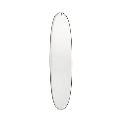 Miroir lumineux La Plus Belle argent métal LED / By Starck - H 205 cm - Flos