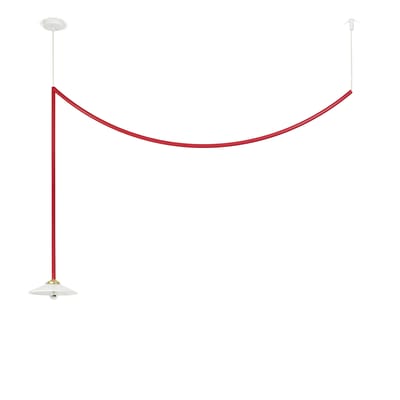 Suspension Ceiling Lamp n°4 métal rouge / H 95 x L 149,5 cm - valerie objects