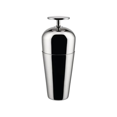 Shaker Per Cocktail In Vetro 385 Ml Con Coperchio E Filtro In Acciaio Inox - Miscelatore Professionale Per Bevande, Argentato, A Tenuta Stagna