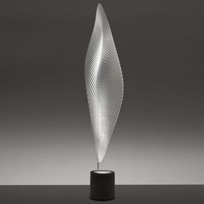 Lampadaire Cosmic leaf métal plastique gris transparent - Artemide