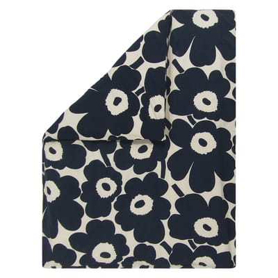 Housse de couette 240 x 220 cm Unikko tissu bleu - Marimekko