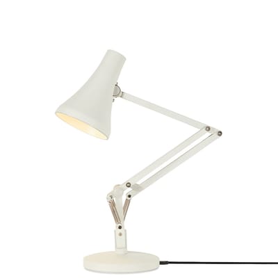 Lampe de table 90 Mini Mini LED métal blanc / Branchement secteur ou USB - Anglepoise