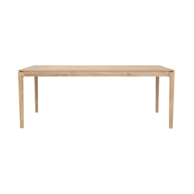 Table rectangulaire Bok bois naturel 