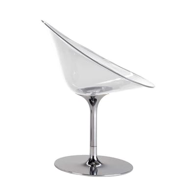 Fauteuil pivotant Ero/S/ plastique transparent - Kartell