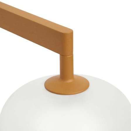 Applique avec prise Rime verre orange / Verre soufflé bouche - Muuto