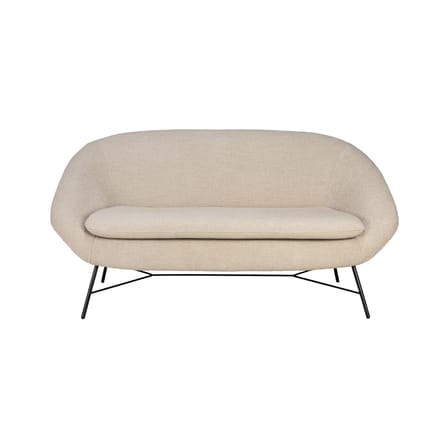 Divano destro Barrow tessuto bianco / L 141 cm - Ethnicraft
