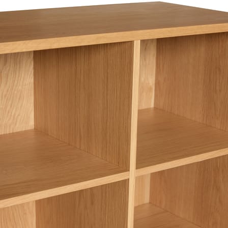 Bibliothèque Disco Large bois naturel / L 80 x P 30 x H 180 cm - HÜBSCH