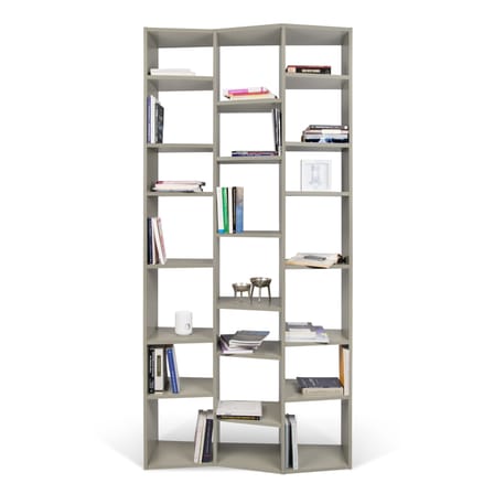 Bibliothèque New York 007 bois gris / L 110 x H 224 cm - POP UP HOME