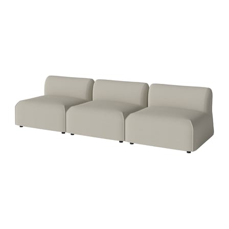 Canapé de jardin modulable Arke tissu beige / 3 modules - L 270 cm - Bolia