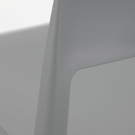 Chaise empilable Tip Ton RE plastique gris / Recyclé - Inclinable & ergonomique - Vitra