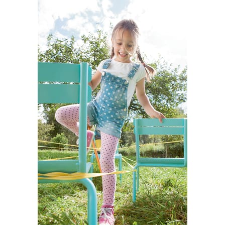 Luxembourg Kid Children's chair metal blue / Stackable - Metal - Fermob