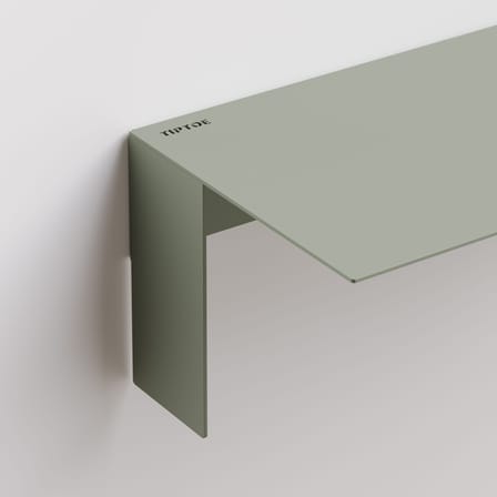 Étagère Pli Floating métal vert / 60 x 20 cm - TIPTOE