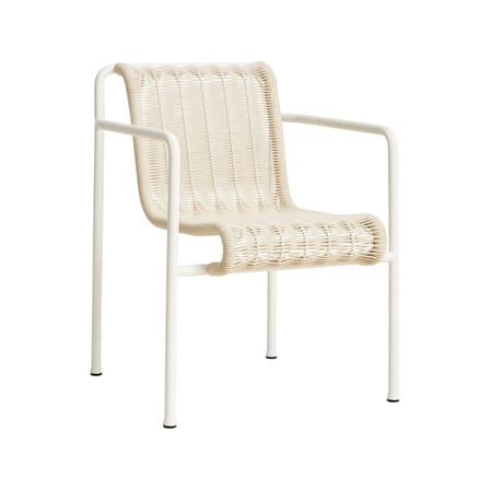 Fauteuil de repas Palissade Cord blanc / Corde tissu recyclé - Hay