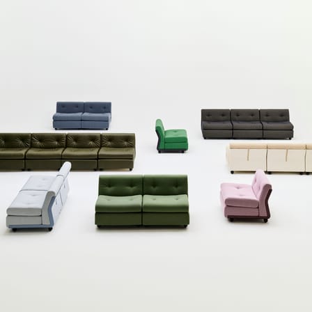 Fauteuil rembourré Amanta / Réédition 1966, Mario Bellini - Hay