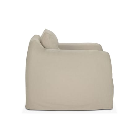 Fauteuil rembourré Weave tissu blanc - Ethnicraft