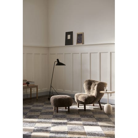 Guéridon Lato LN8 marbre bois naturel / Marbre & bois - Ø 40 x H 50 cm - &tradition