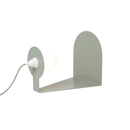 Lampe de table Halo métal vert / Applique & étagère - Multiposition - ATELIER DOBRA