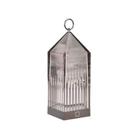 Lampe extérieur sans fil rechageable Lantern LED gris / Fabio Novembre, 2017 - Recyclé - Kartell