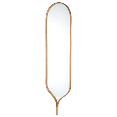 Miroir mural Racquet bois naturel / Chêne - L 50 x H 200 cm - Bolia