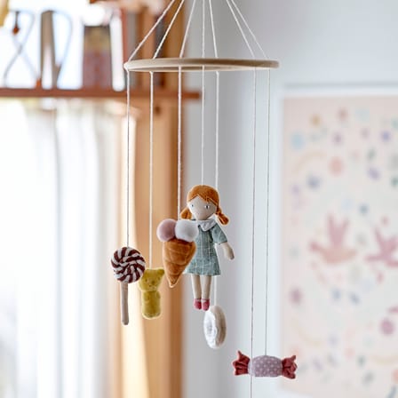 Mobile bébé Rosana tissu multicolore - Bloomingville