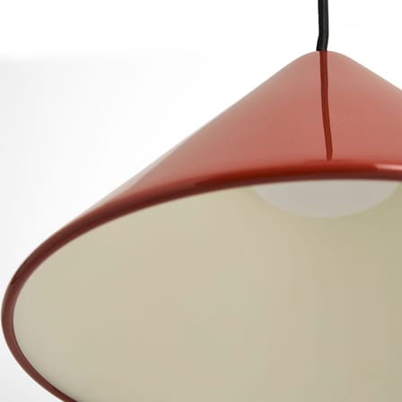 Pendelleuchte Compass metall rot / Ø 26 cm - Hay